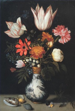 Klassik Blumen Werke - Bosschaert Ambrosius Blumen Muscheln